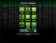 Tablet Screenshot of creativecoatingz.net